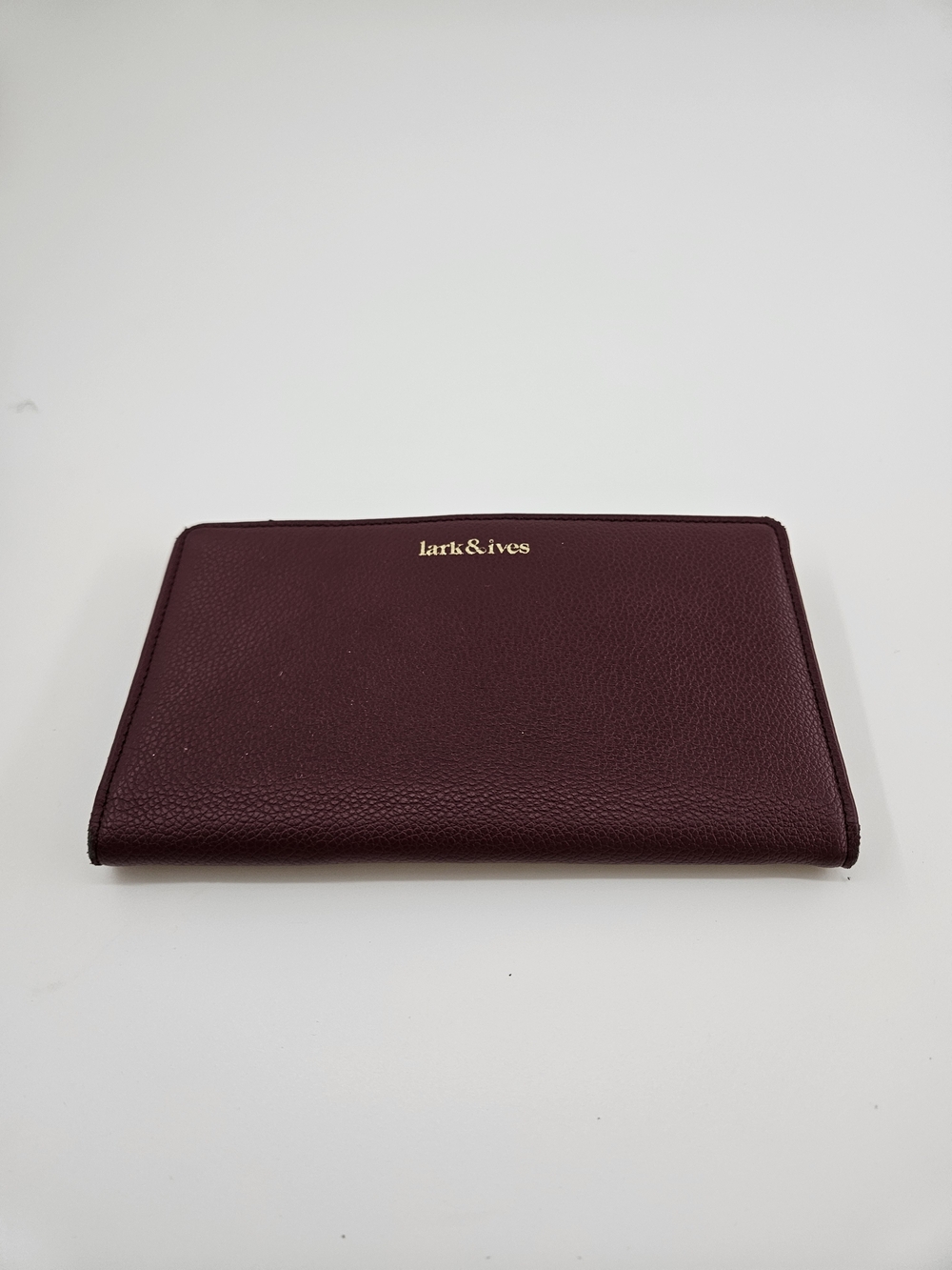 Lark & Ives Burgundy Continental Snap Wallet